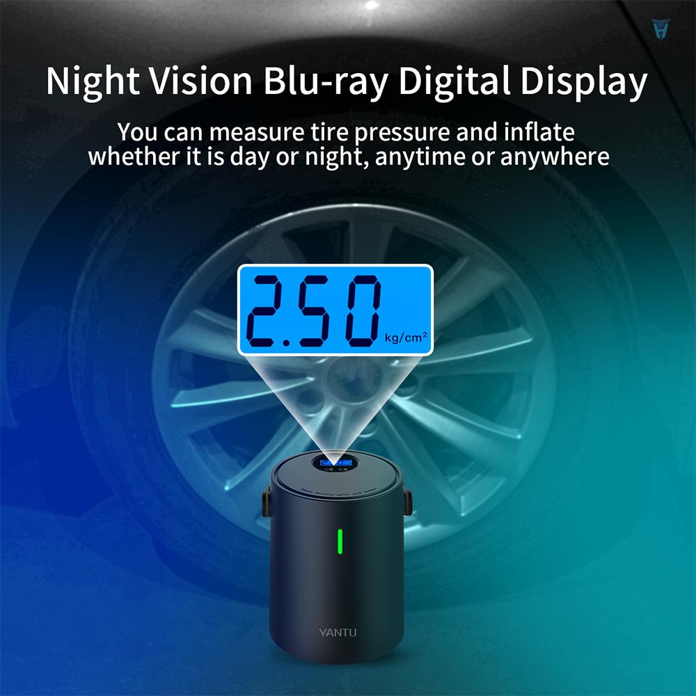 Máy Bơm Hơi Lốp Xe Điện Tử 12V Chuyên Dụng