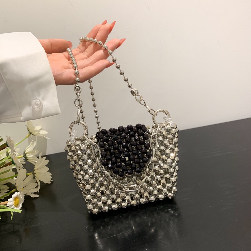 Túi Đeo Chéo Nhỏ Hình Thỏi Son Đính Hạt Pha Lê Phong Cách Mới Dành Cho Ba Mẹ Và Bé