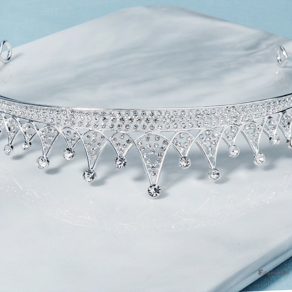 Vương Miện Kim Loại Đính Đá Pha Lê Sang Trọng