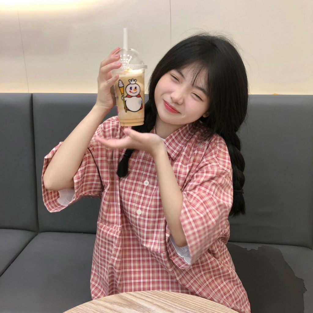 Áo Sơ Mi Ngắn Tay Dáng Rộng Sọc Ca Rô Thời Trang Hè Nhật Bản 2023 Trẻ Trung Cho Nữ