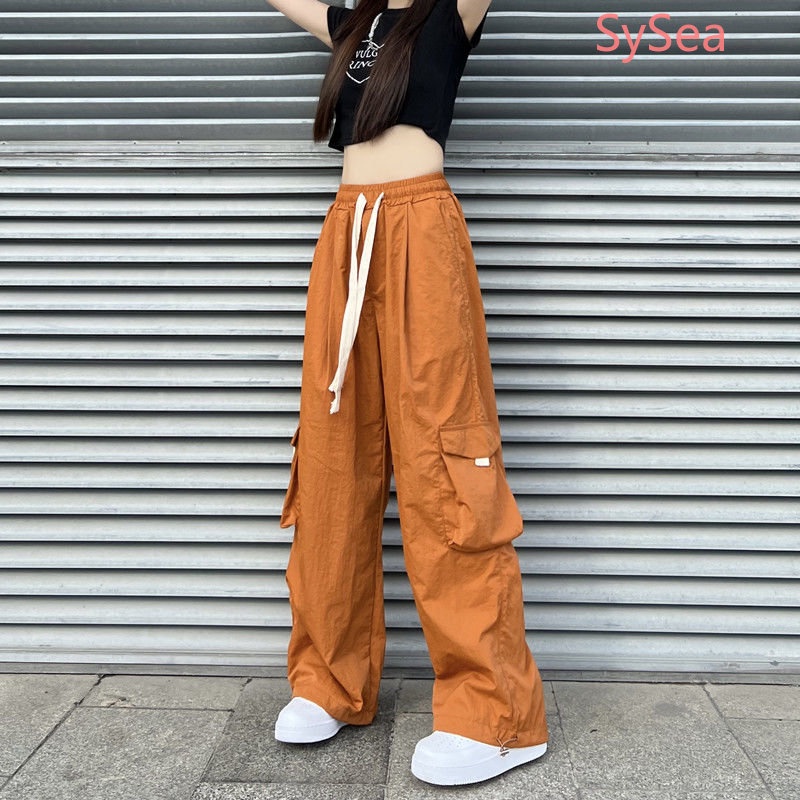 Quần Dài Dáng Rộng Phối Túi Plus Size Cho Nữ