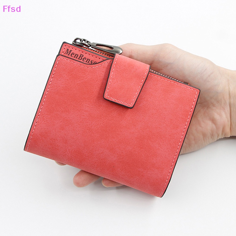 {Ffsd} Ví Da PU Dạng Nhỏ Có Dây Kéo Thời Trang Mới Cho Nữ * Hàng Bán Chạy