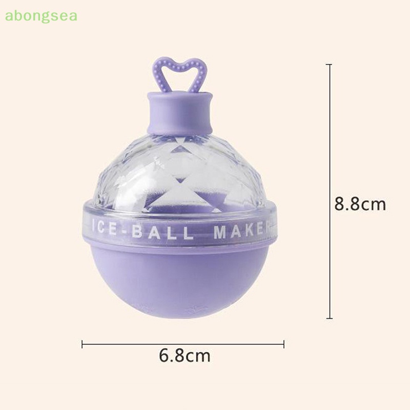 Abongsea Khay Silicon Cấp Thực Phẩm Làm Đá Hình Tròn Nhiều Màu Sắc