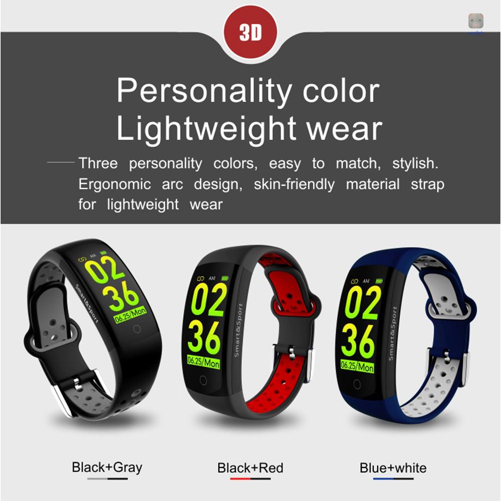 Đồng Hồ Thông Minh Q6S Màn Hình Màu 3D Đa Năng Chống Thấm Nước Nhỏ Gọn Bằng Silicon