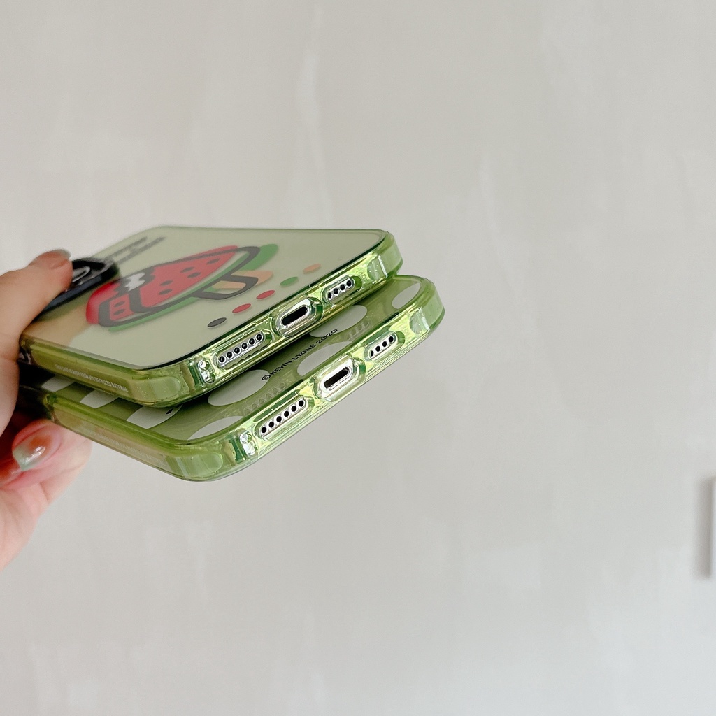 Ốp Điện Thoại Acrylic Cứng Trang Trí Kim Tuyến Hình Kem / Quái Vật Cho iPhone 15 14 13 12 11 Pro Max Plus