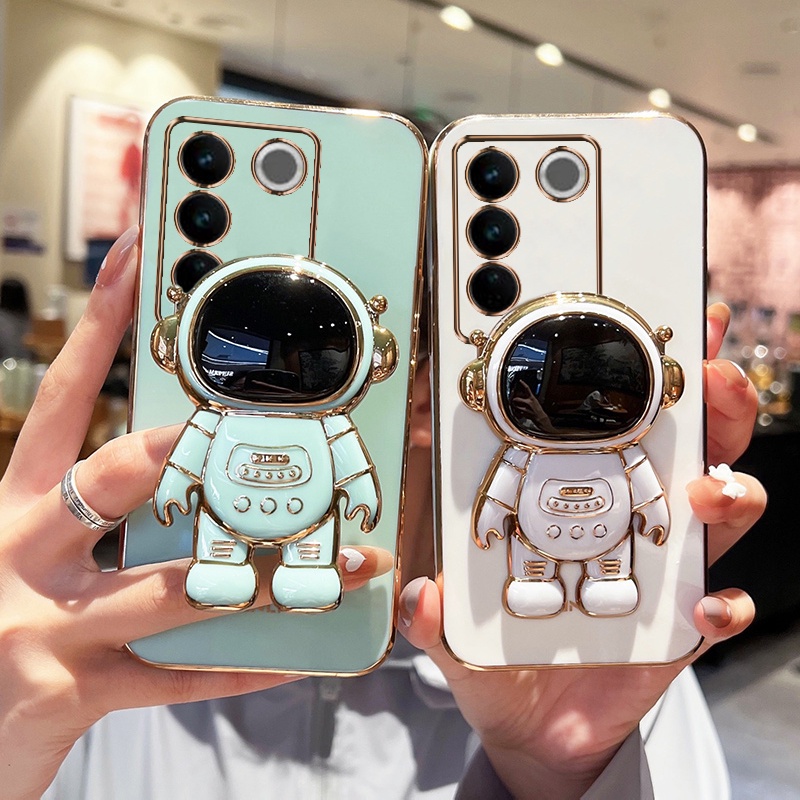 Ốp lưng Vivo V27 5G V27E Ốp Điện Thoại Có Giá Đỡ Hình Phi Hành Gia Cho Vivo V27 / V25 / V25E / V23 5G / V20 SE / V15 / V19 / V19 NEO YHY