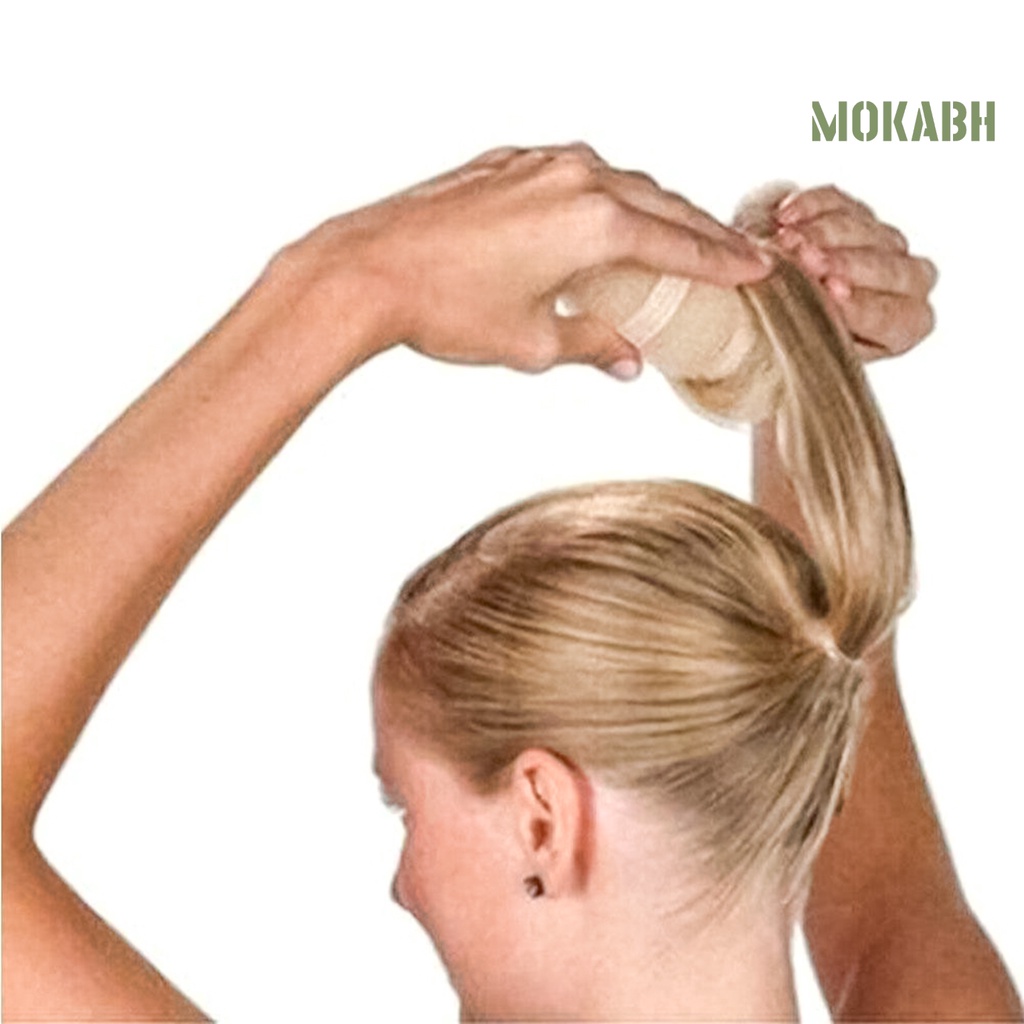 Kẹp Tóc Hình Bánh Donut Bằng Chất Liệu Nylon Dùng Tạo Kiểu Tóc Cho Nữ