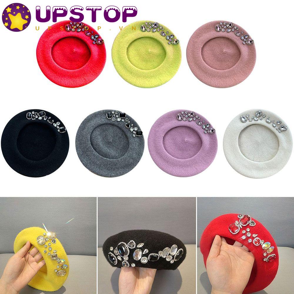 Mũ Beret Len Mềm Mại Thời Trang Nữ Tính