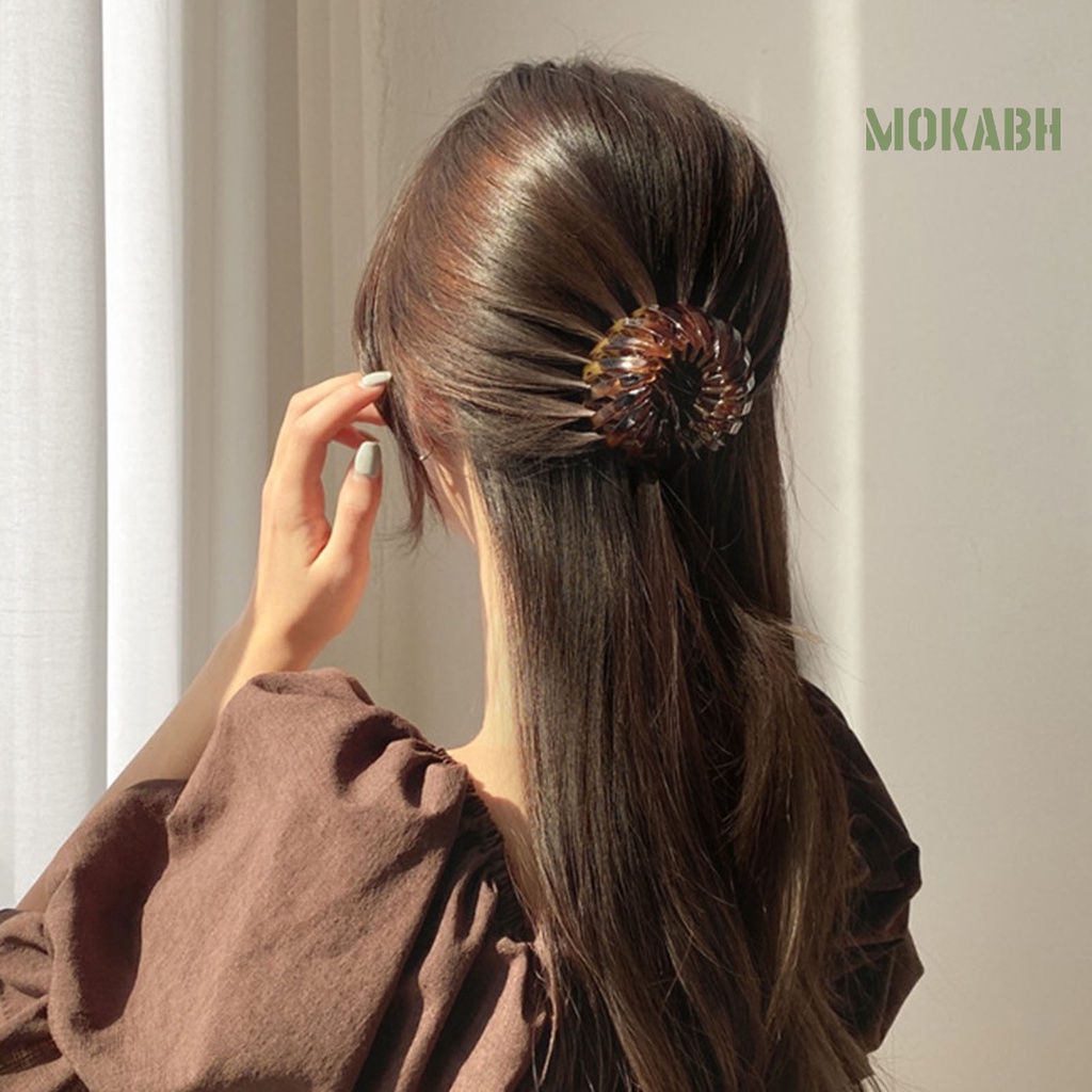 Kẹp Tóc Hình Tổ Chim Bằng Nhựa Phong Cách Vintage Cho Nữ