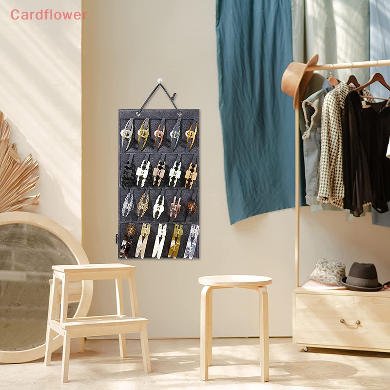 &lt; Cardflower &gt; Giá Đỡ Kẹp Tóc / Băng Đô Cài Tóc Gắn Tường Tiết Kiệm Không Gian Trang Trí Phòng Nữ Mới