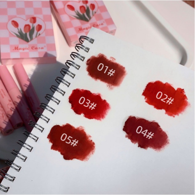Bộ son môi 5 miếng lót nhung mờ không phai màu