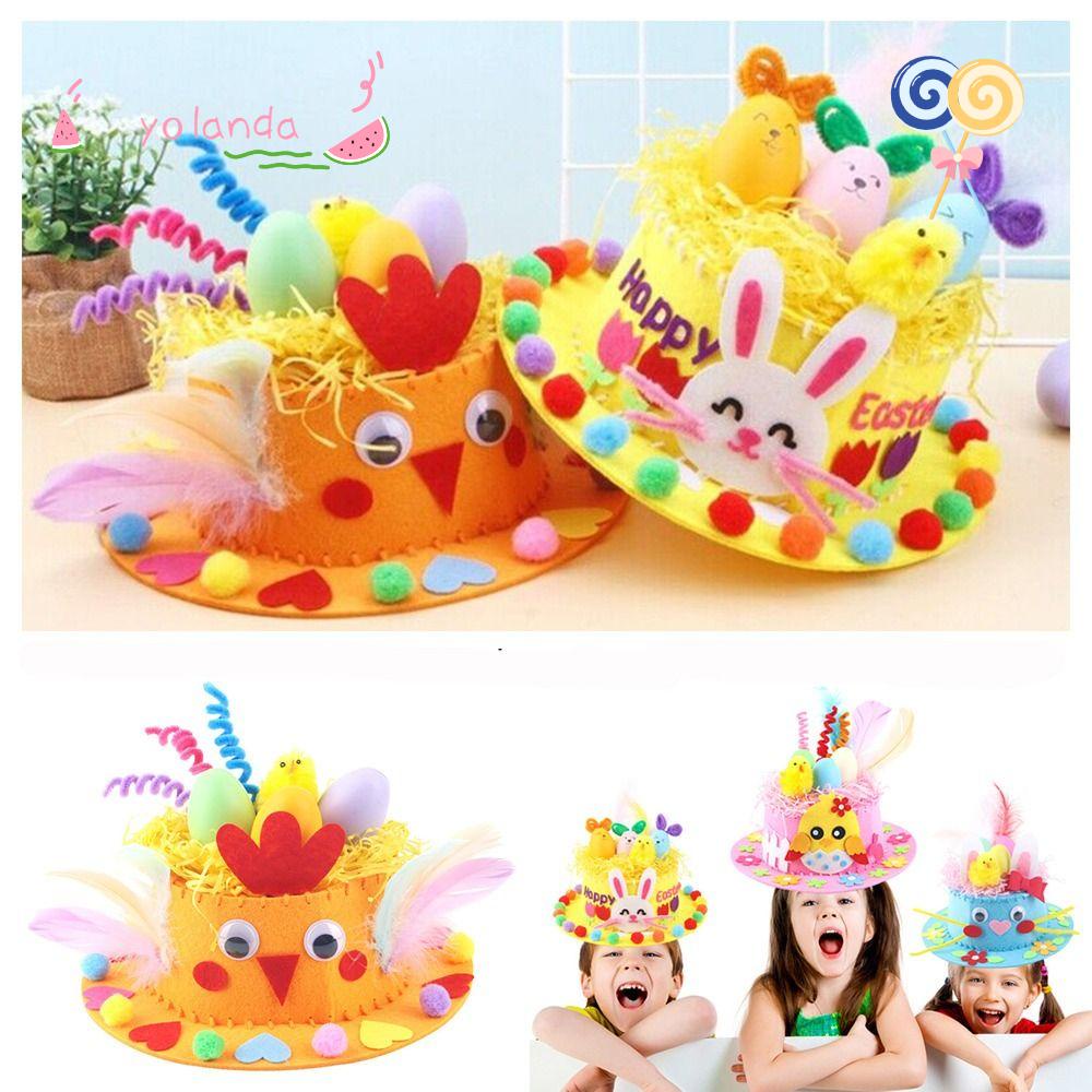 Bộ Mũ Phục Sinh YOLA YOLA Bằng Vải Không Dệt Thủ Công Cho Bé