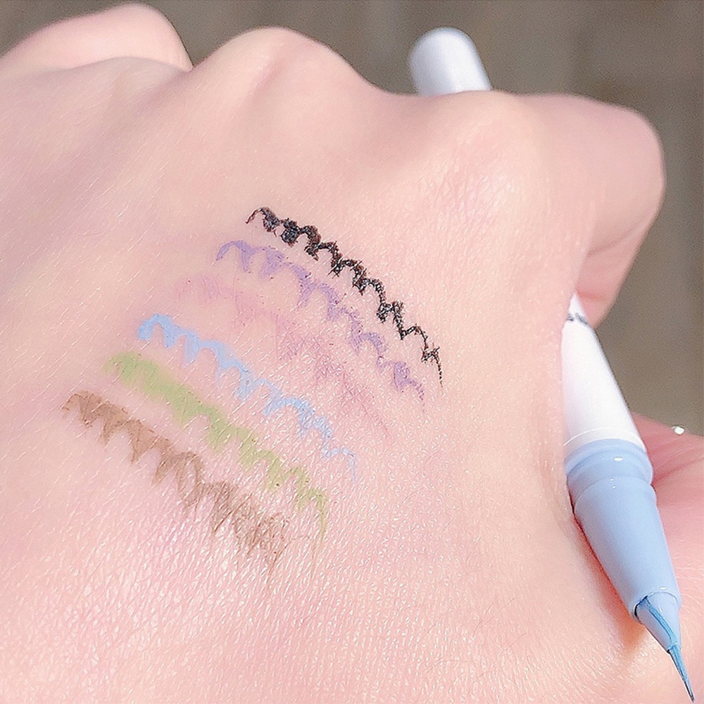 Bút Kẻ Mắt Nước Nhanh Khô Chống Thấm Nước Lâu Trôi 6 Màu Tùy Chọn Dễ Thương Cho Nữ