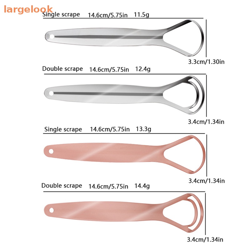 Dụng Cụ Nạo Lưỡi Một / Hai Lớp Bằng Thép Không Gỉ Tiện Dụng