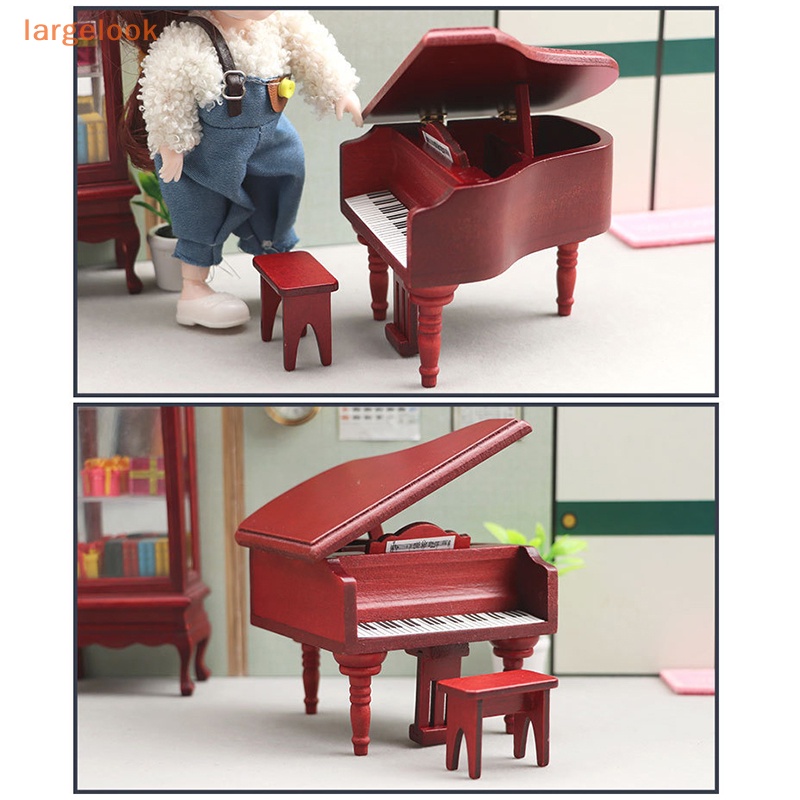 1 Set Mô Hình Đàn Piano Tỉ Lệ 1: 12 Trang Trí Nhà Búp Bê