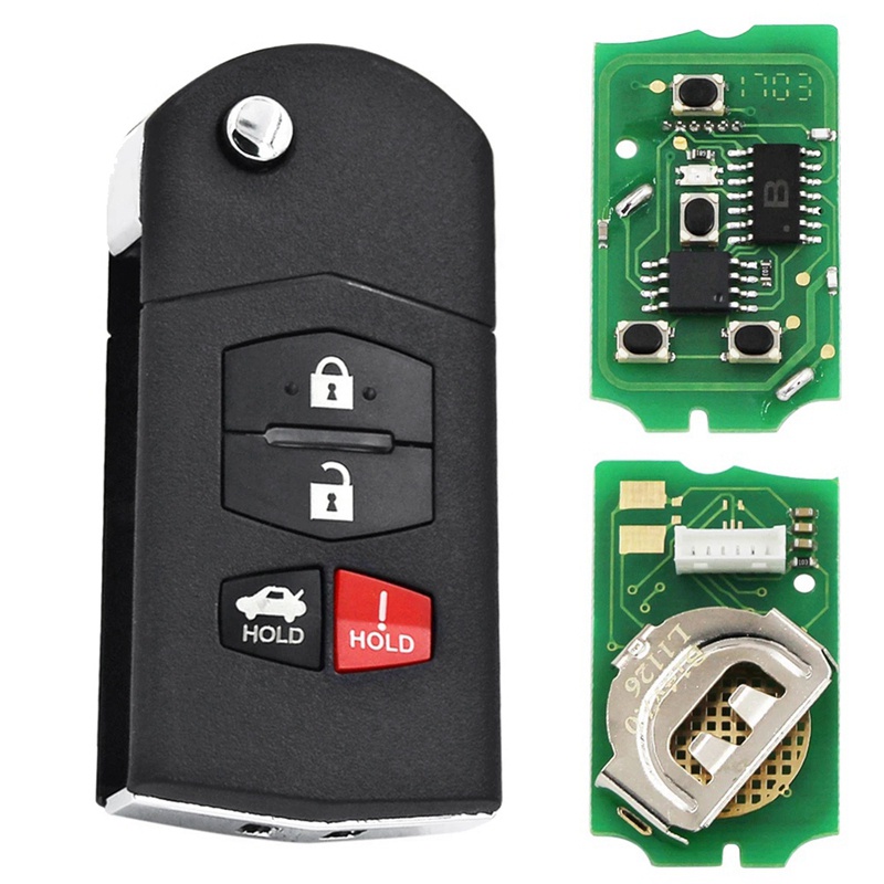 MAZDA Chìa Khóa Điều Khiển Từ Xa 4 Nút B14-4 KD Cho Lập Trình KD900 / KD-X2 KD MINI / URG200