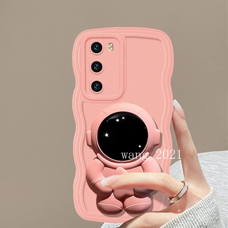 Ốp Điện Thoại Silicon Mềm Họa Tiết Phi Hành Gia Gắn Kèm Giá Đỡ Dành Cho VIVO Y36 5G 4G Y36 4G 5G