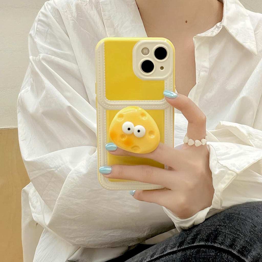 Ốp Điện Thoại tpu Dẻo Màu Sắc Ngọt Ngào Kèm Ngăn Đựng Thẻ &amp; Giá Đỡ Đứng Độc Đáo Cho iPhone 14 13 12 11 PRO MAX