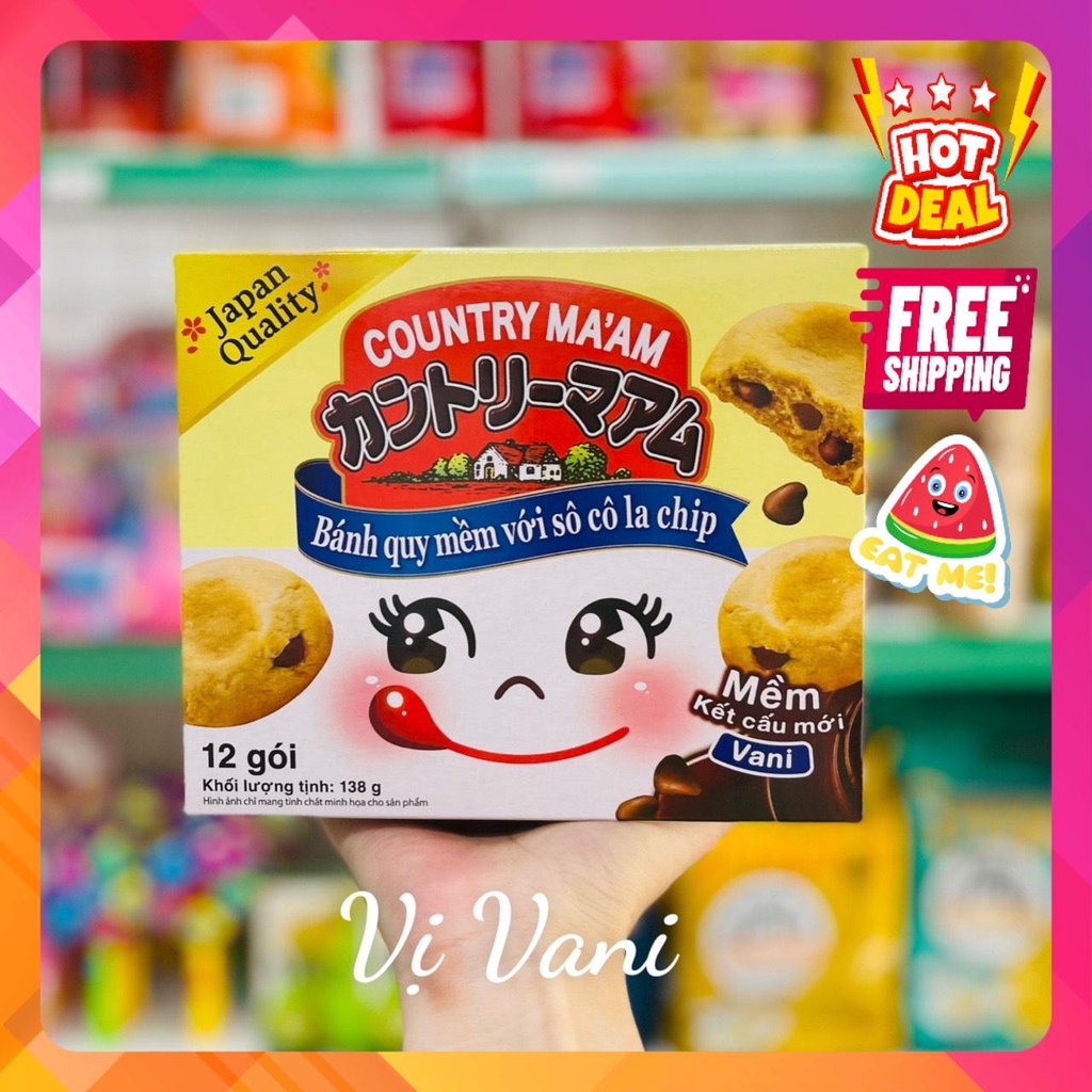 Bánh Quy Socola Chip COUNTRY MA'AM FUJIYA Nhật Bản