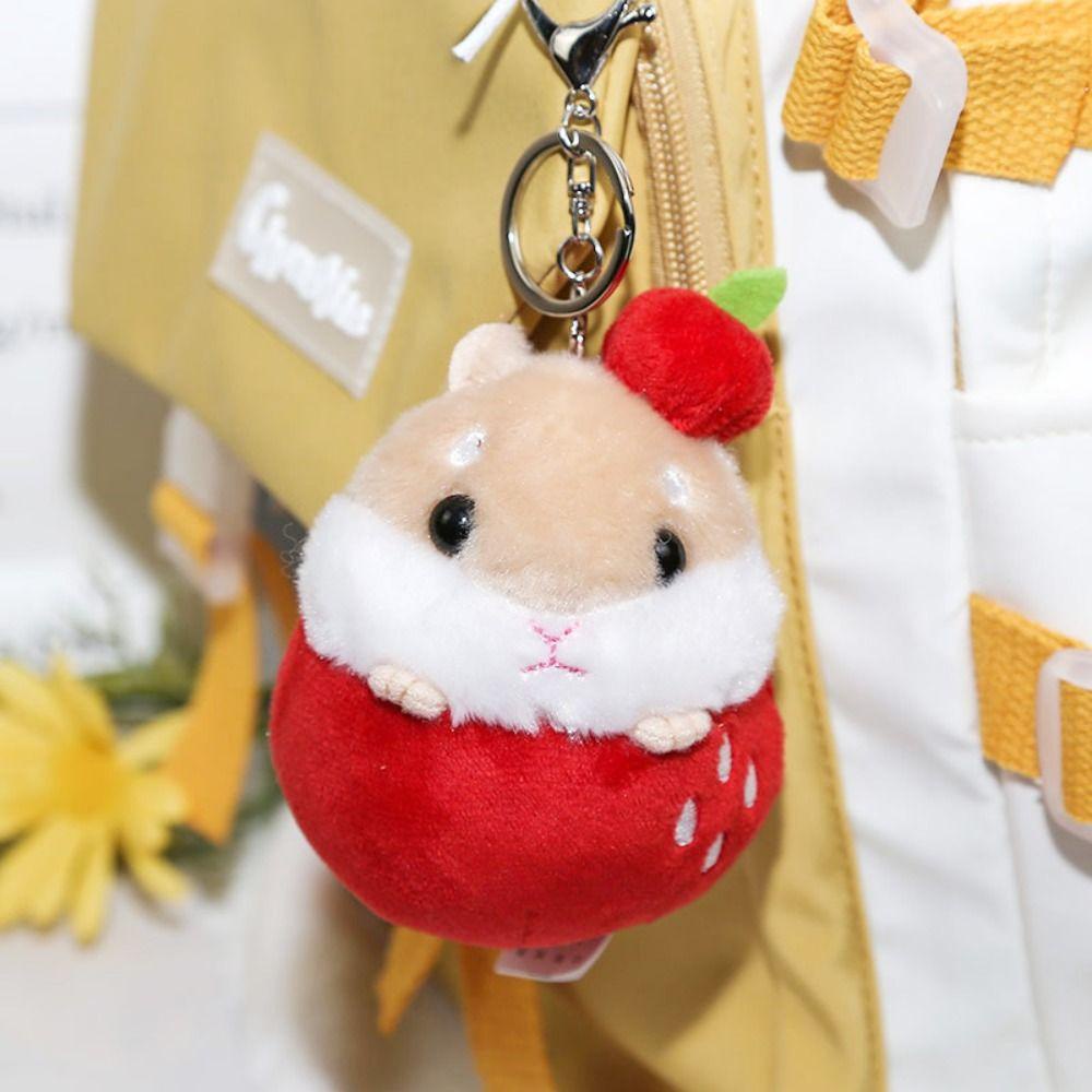 Móc Khóa Hình Chuột Hamster Trái Cây Hoạt Hình Đáng Yêu Thời Trang Hàn Quốc