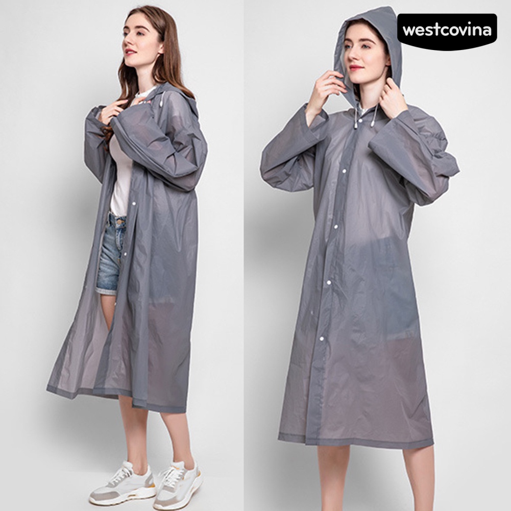 [COD]☁Áo Mưa Dày Dáng Dài Có Mũ Trùm Dùng Một Lần Chống Nước Dày Dặn Cho Unisex