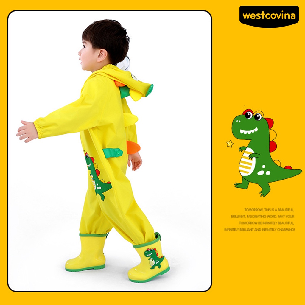 [COD]☁Áo Mưa Họa Tiết Hoạt Hình Thân Thiện Với Làn Da Dành Cho Trẻ Em