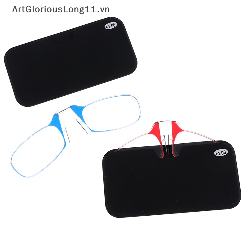 1 Kính Đọc Sách Siêu Mỏng Có Kẹp Mũi Tiện Dụng Unisex