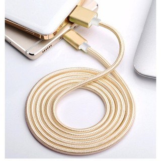 Cáp cáp sạc micro usb dài 2.5m dây dù chống gãy sạc nhanh cho ip, android, máy samsung, oppo, vivo