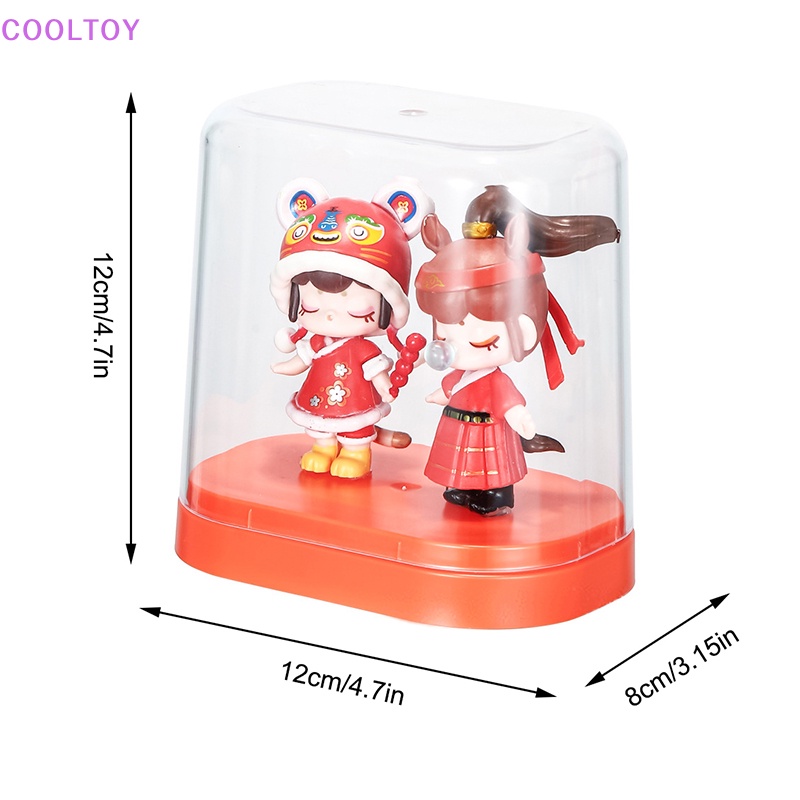 Cooltoy 1 Hộp Trưng Bày Mô Hình Búp Bê Trong Suốt Chống Bụi