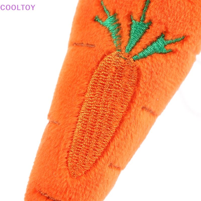 Móc Khóa Hình Củ Cà Rốt Hoạt Hình Nhồi Bông Dễ Thương