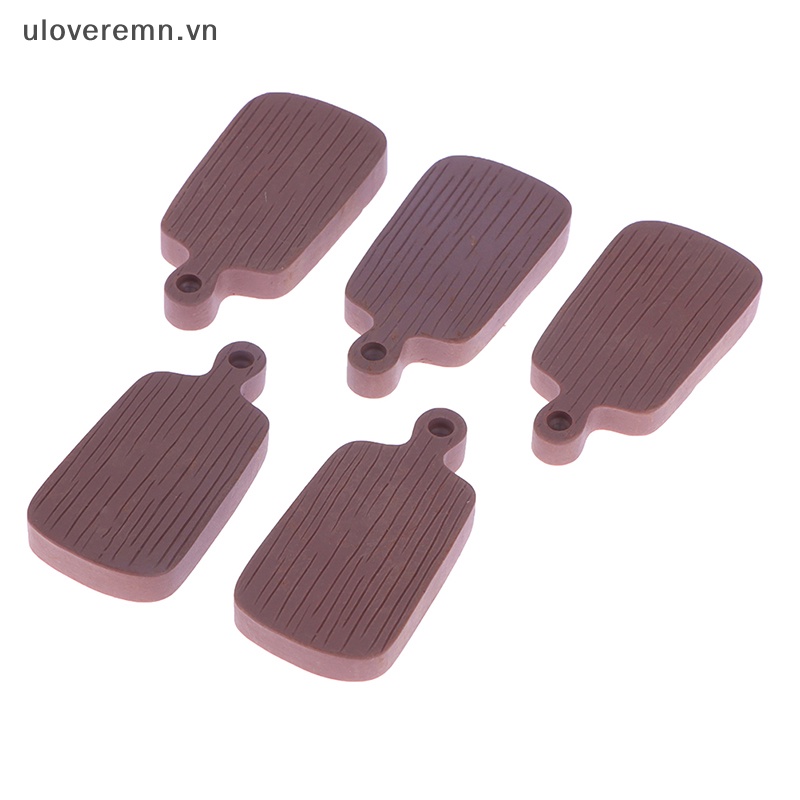 Set 5 Khay Nướng Bánh Mini Bằng Gỗ Màu Sắc Dành Cho Nhà Búp Bê