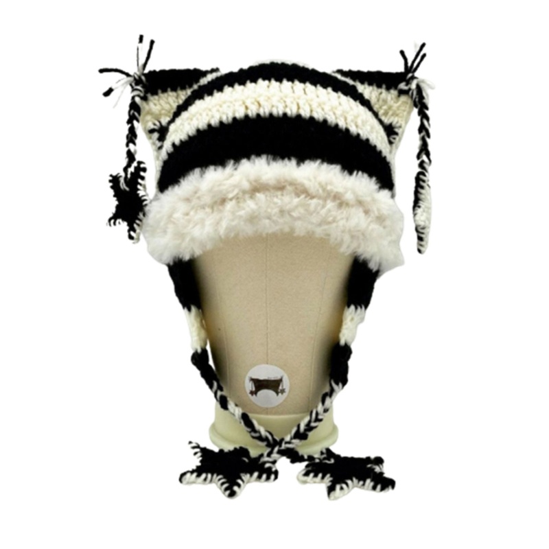 Mũ Len Tai Mèo Dễ Thương Cho Bé Gái Y2K-Gir