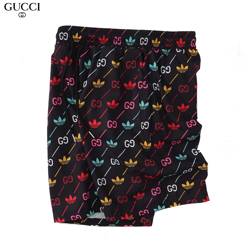 Quần Short Lưng Thun Ống Rộng Màu Gradient Thời Trang Unisex Cá Tính G885U