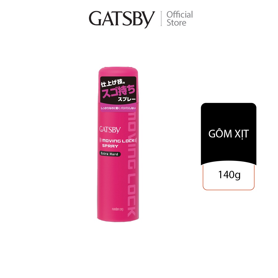Gôm xịt tạo kiểu tóc GATSBY Moving Lock Spray Extra Hard N 170g/chai