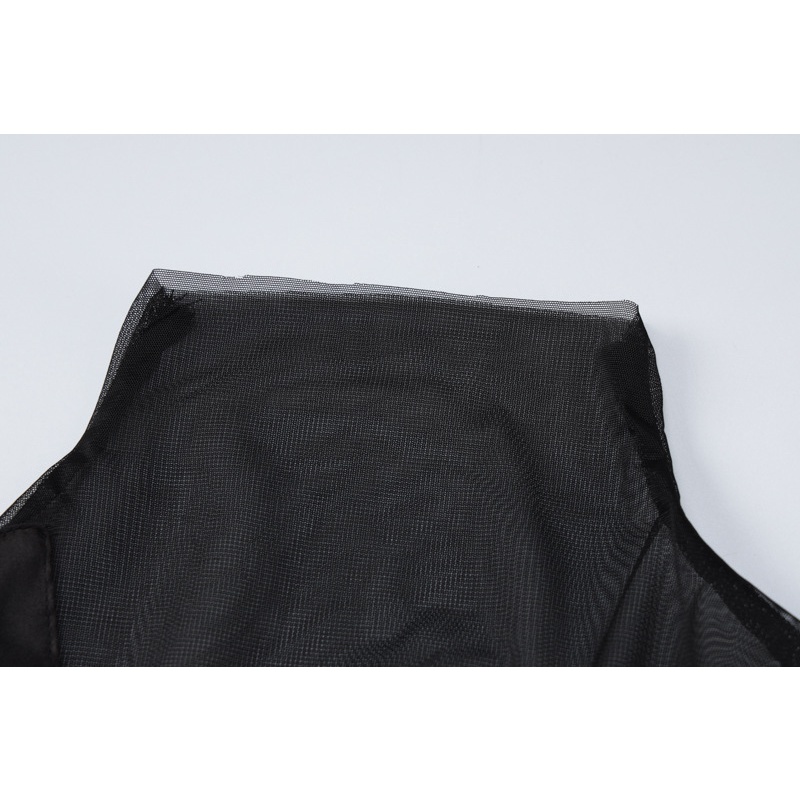 Đầm Dài Tay Phối Lưới Quyến Rũ Thời Trang Dành Cho Nữ