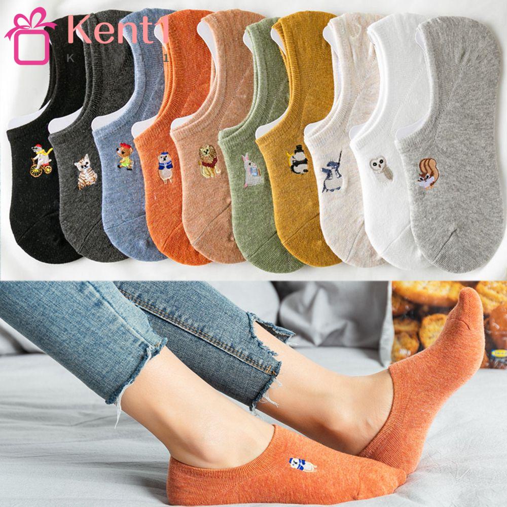 Tất Cổ Ngắn In Hình Thú Hoạt Hình Màu Sắc Ngọt Ngào Hiệu Ket1