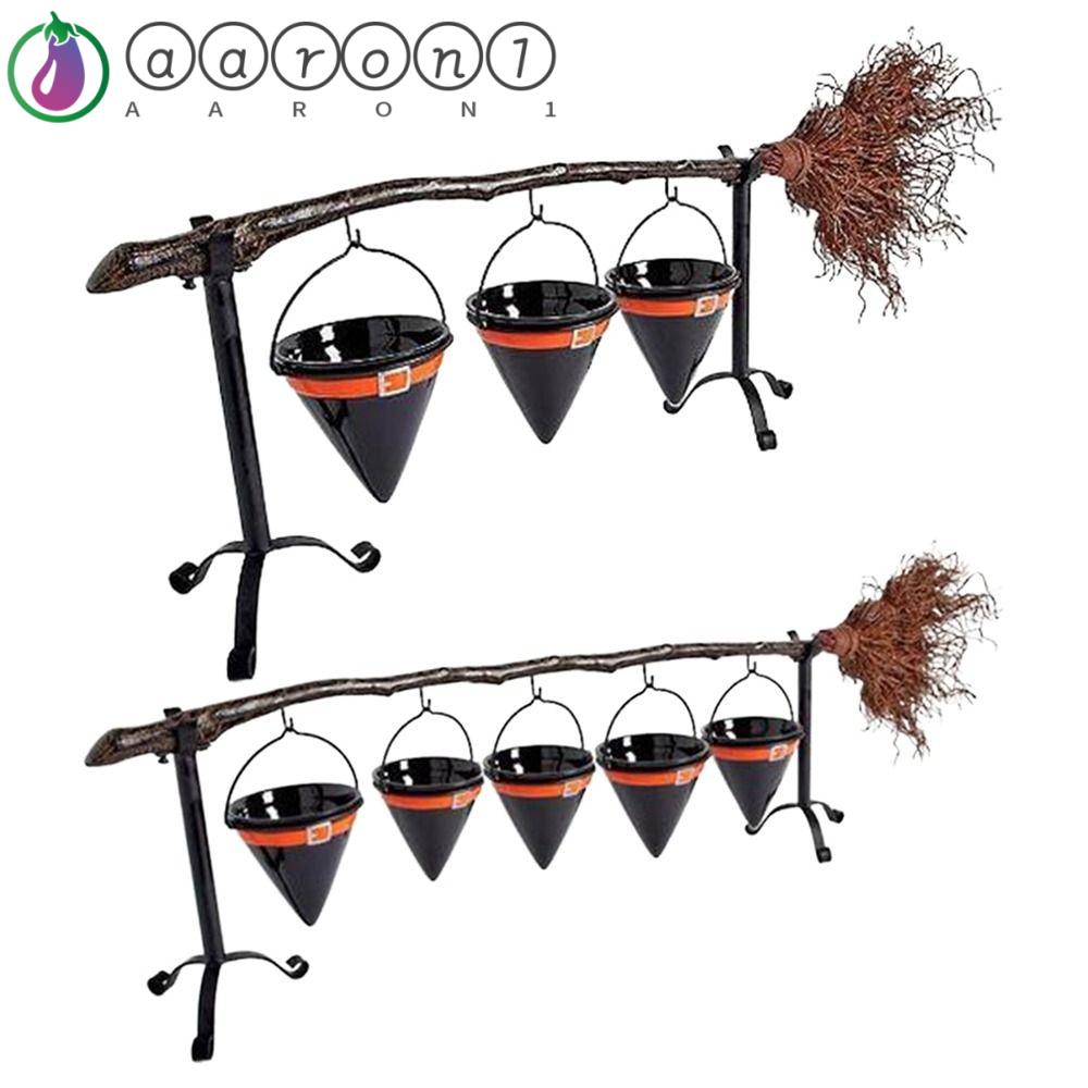 1 Giá Đỡ Thức Ăn Hình Nón Phù Thủy Đáng Yêu Dùng Trang Trí Halloween AARON1