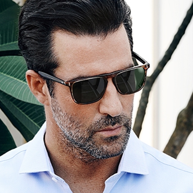 Kính Mát Gọng Vuông Nhỏ Cao Cấp Phong Cách Âu Mỹ Cổ Điển Thời Trang Mới Cho Nam Nữ