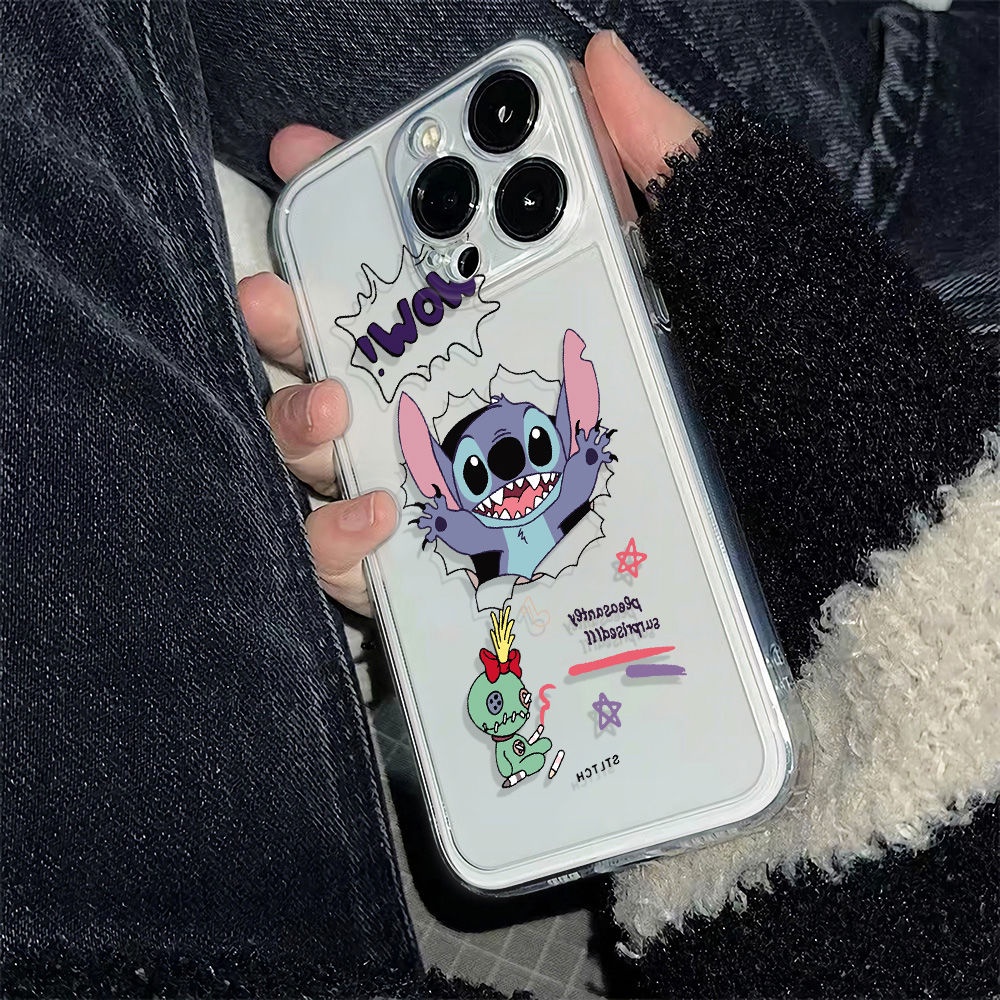 ✅Ốp Điện Thoại Mềm Chống Sốc Họa Tiết Stitch Cho Iphone126In 7813plusmax 11 14pro