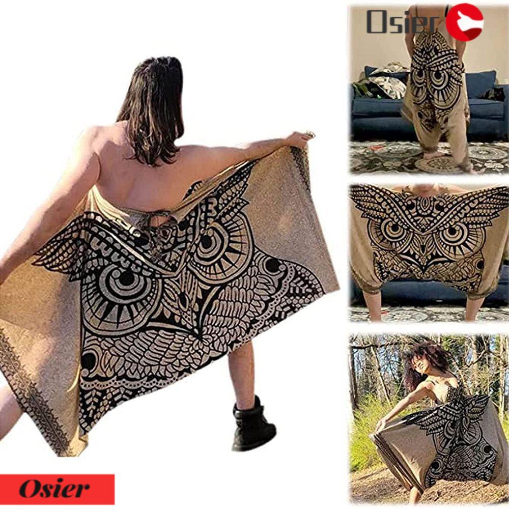 Áo Liền Quần Ống Rộng Cài Nút Họa Tiết Cú Mèo Thời Trang Mùa Hè Cỡ Lớn Cho Nữ 1