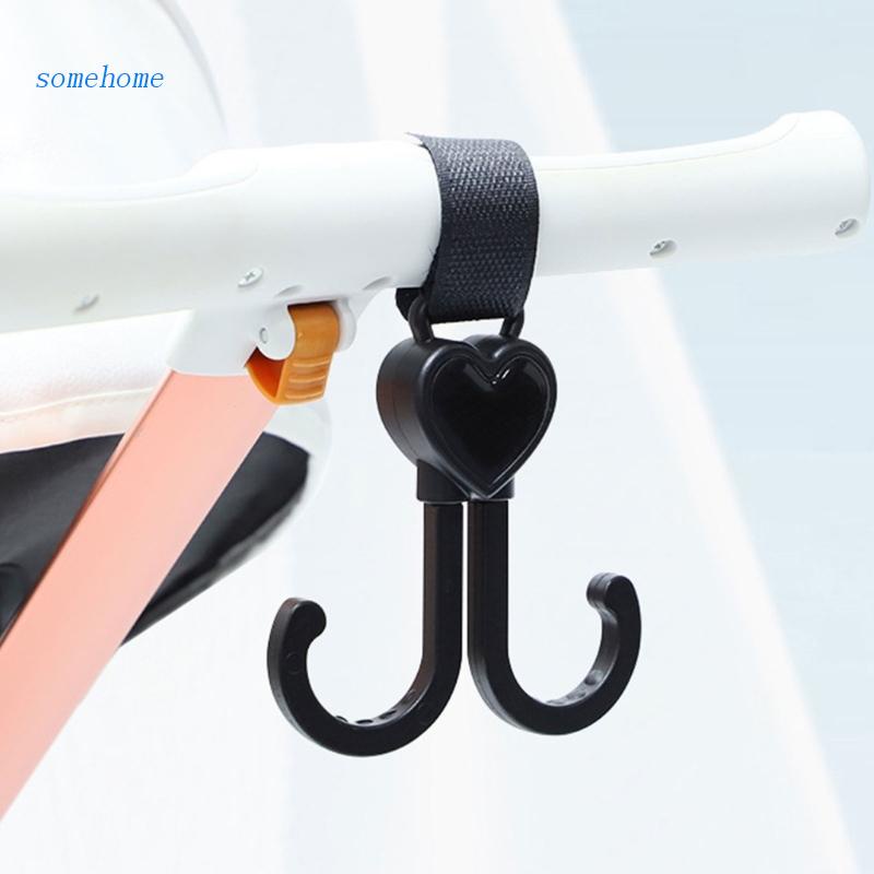 SOME Pram Hook for Shopping Bag Diaper Bag Organizer Hanging Double Hook Multi-Purpose Heavy-Bearing Hook Outdoor Travel