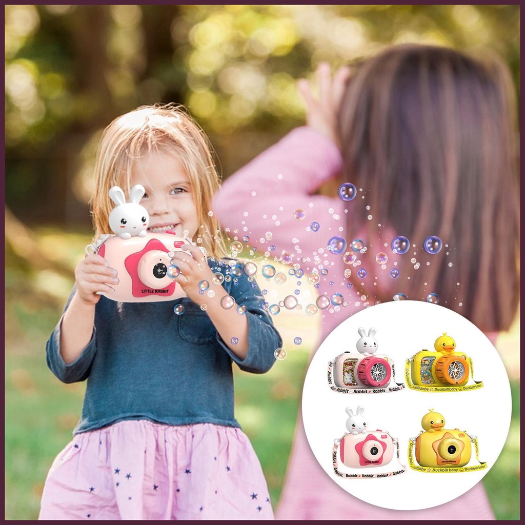 Máy Thổi Bong Bóng Xà Phòng Tự Động Hình Động Vật Hoạt Hình Dễ Thương Cho Bé