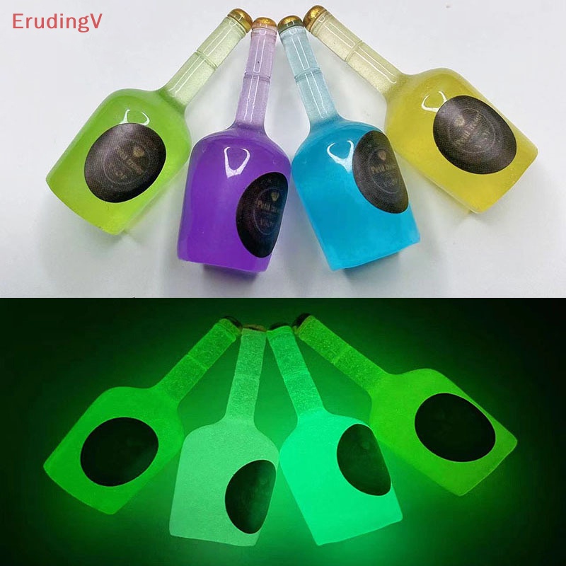 Bộ 5 Bình Đựng Đồ Uống Mini Bằng Nhựa Phát Quang Hình Hoạt Hình Dễ Thương Trang Trí Đồ Thủ Công DIY