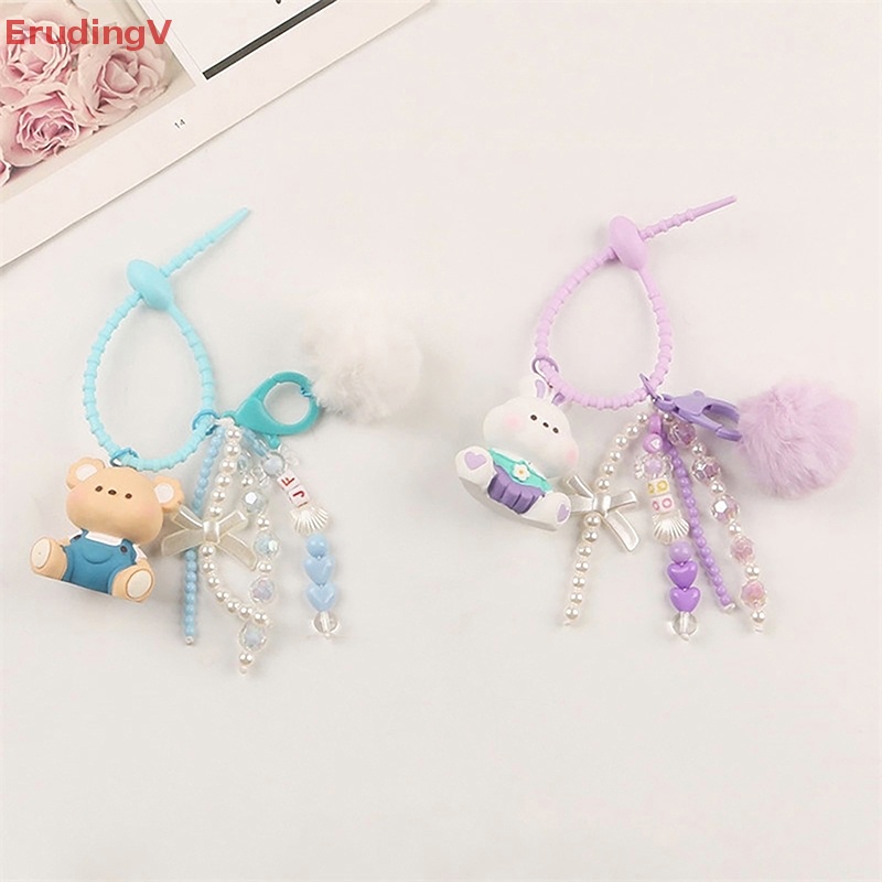 [ErudingV] Móc Khóa Trang Trí Ba Lô / Túi Xách Hình Động Vật / Thỏ / Gấu Hoạt Hình Dễ Thương