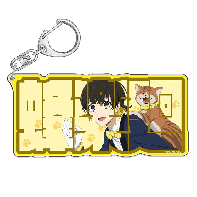 Ygt Móc Chìa Khóa Bằng Acrylic Và Kim Loại Họa Tiết Hoạt Hình Anime Màu Xanh Dương