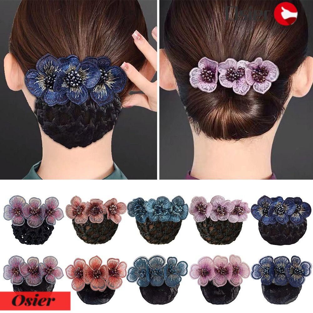 Kẹp Tóc Lò Xo Đính Hoa Hồng Trang Điểm Mắt Xinh Xắn Cho Nữ 1 #