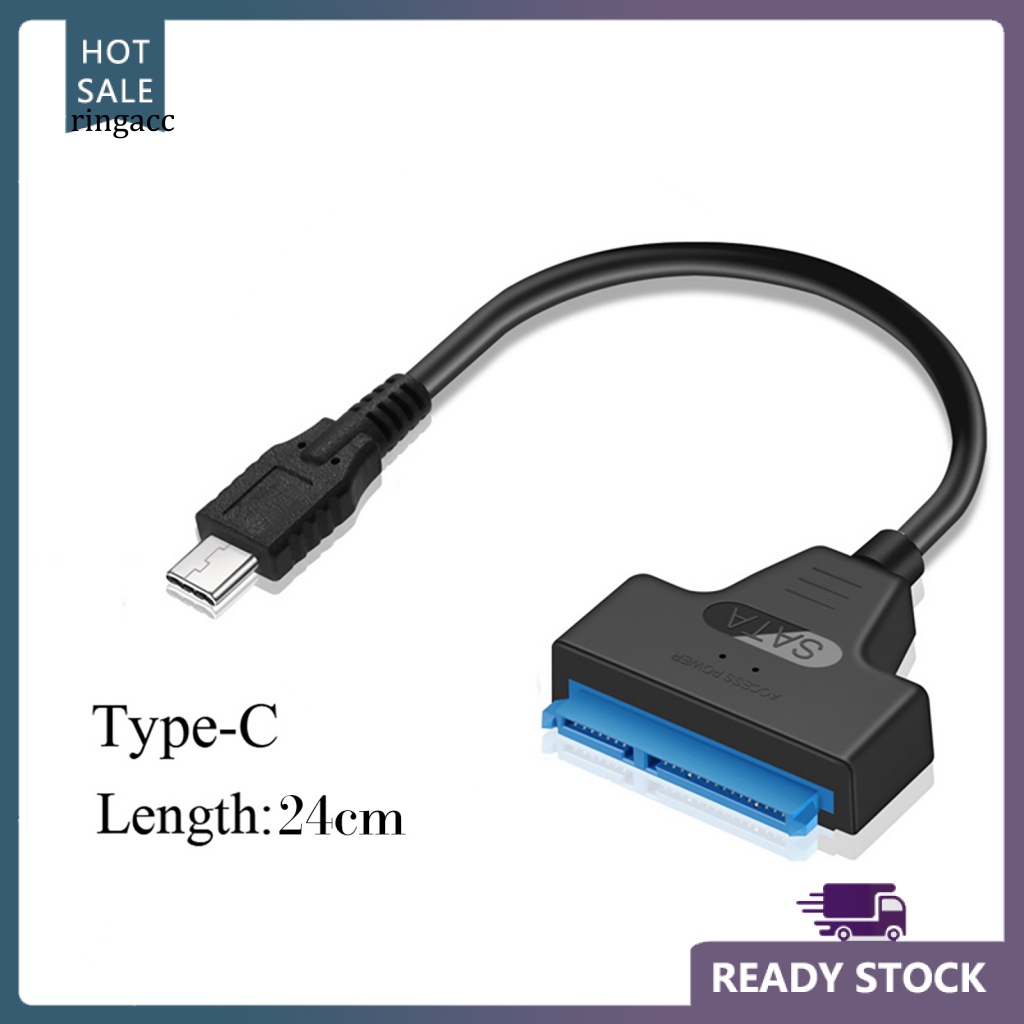 Dây Cáp Chuyển Đổi RGA 39cm Type-C / USB 2.0 Sang SATA Cho HDD / SSD 2.5 inch