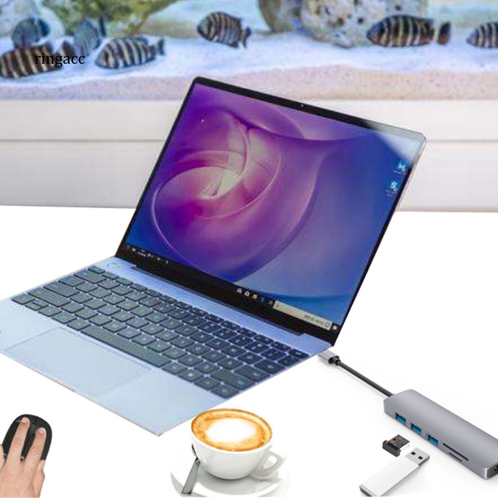 Bộ Chuyển Đổi RGA 6 Trong 1 Từ 4K Type C Sang HDMI USB3.0 Micro-SD TF Card PD