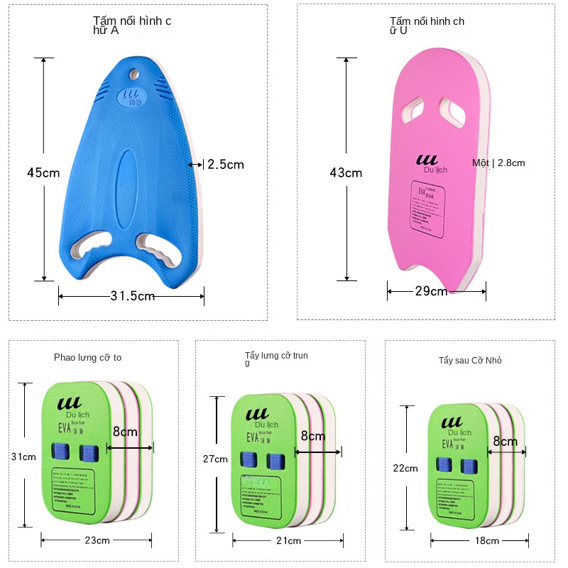 Phao Tập Bơi Chữ A Bằng EVA Thời Trang Cho Người Mới Bắt Đầu