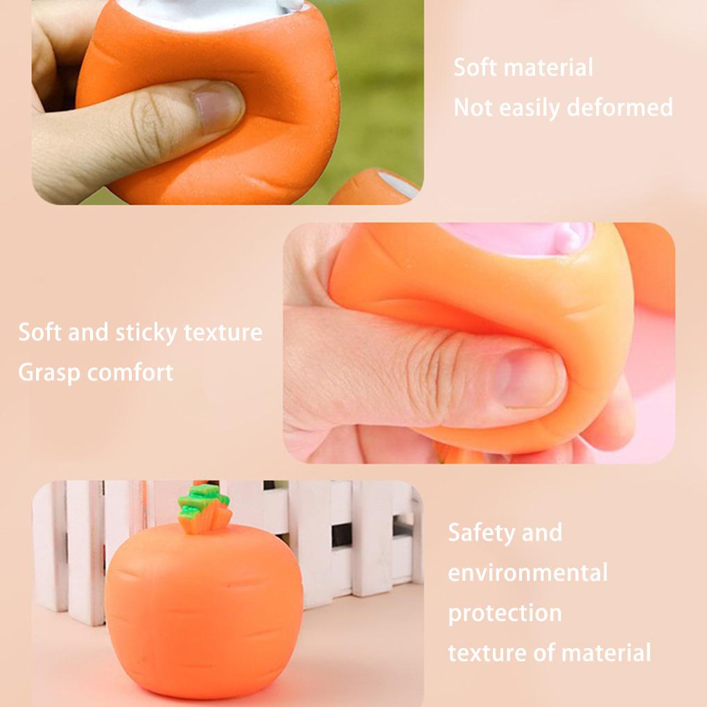 (runbu) Đồ Chơi Bóp Giảm Căng Thẳng Hình Thỏ Cà Rốt Hoạt Hình Đáng Yêu Cho Trẻ Em